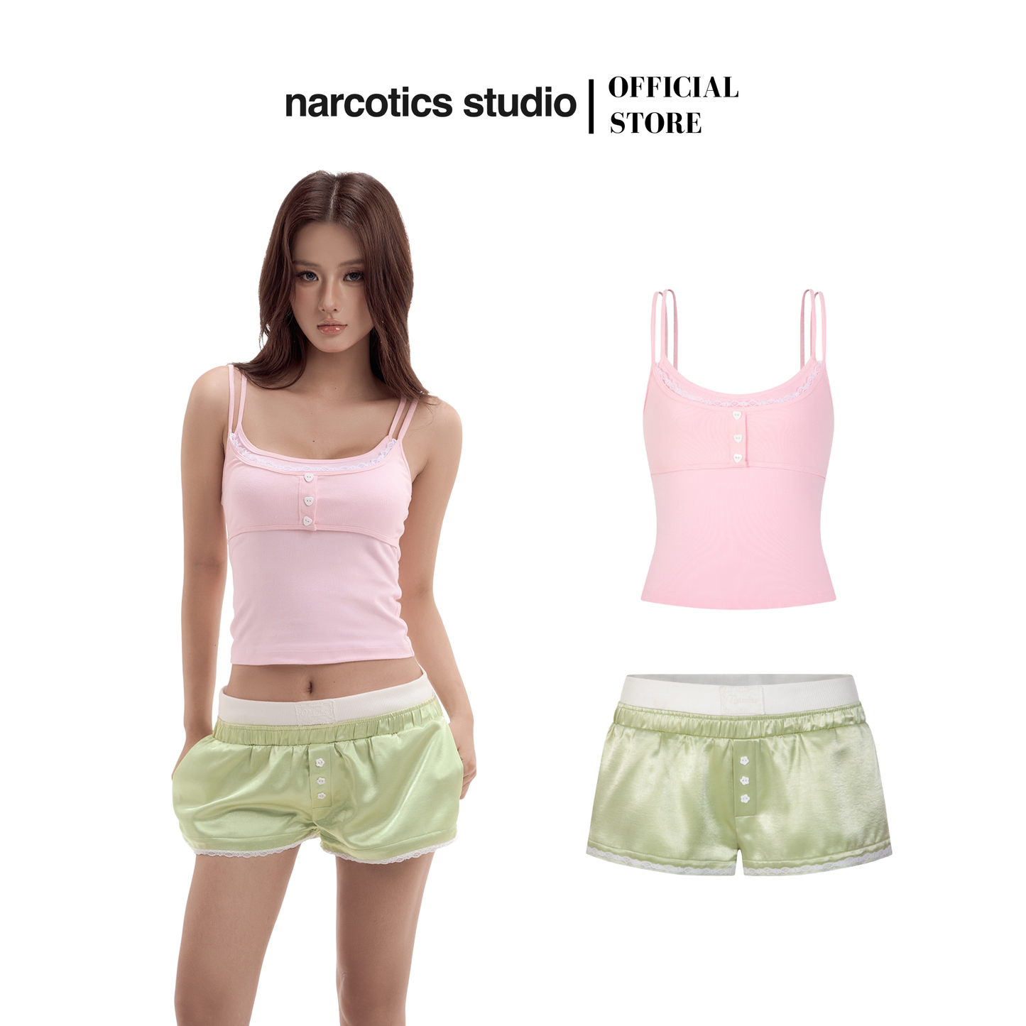 Kelly Top & Mint Shorts