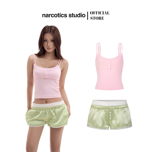 Kelly Top & Mint Shorts
