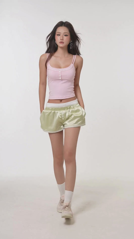 Kelly Top & Mint Shorts